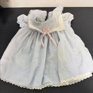 C.I. Castro Baby Dress with Pink Accent vintage